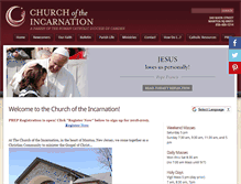 Tablet Screenshot of incarnation-church.org